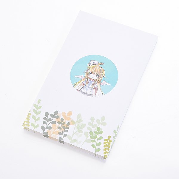 二合一便利貼-封面彩色印刷上霧膜-13.5x8cm內頁無印刷便利貼