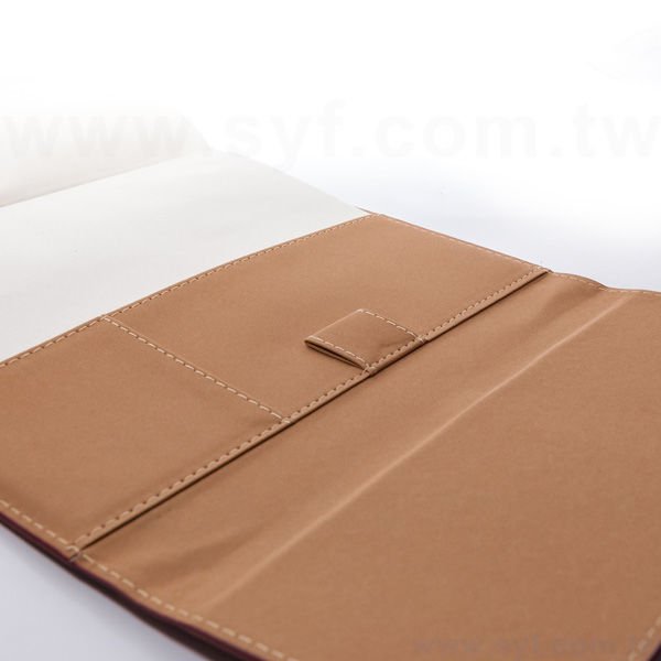 紳士簡約工商日誌-三折式插扣活頁筆記本-可訂製內頁及客製化加印LOGO