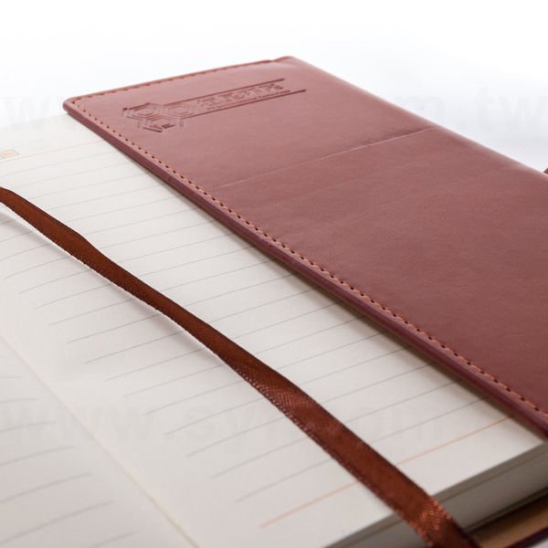 紳士簡約工商日誌-三折式插扣活頁筆記本-可訂製內頁及客製化加印LOGO