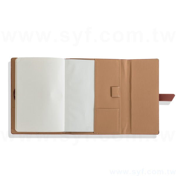 紳士簡約工商日誌-三折式插扣活頁筆記本-可訂製內頁及客製化加印LOGO