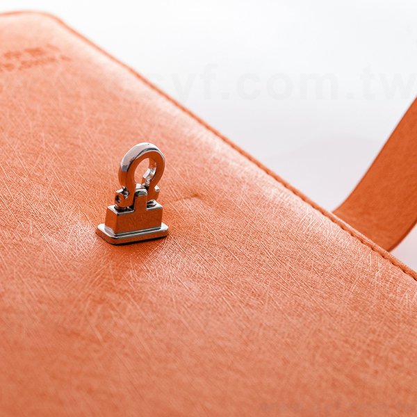 極簡皮紋工商日誌-金屬扣活頁筆記本-可訂製內頁及客製化加印LOGO