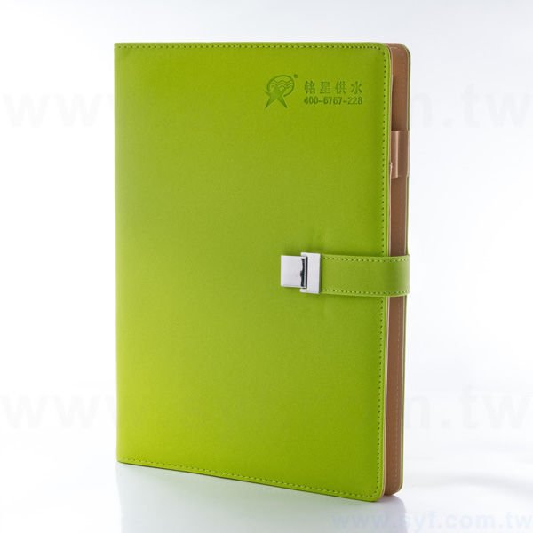 簡約典雅工商日誌-金屬磁扣式活頁萬用手冊-可訂製內頁及客製化加印LOGO