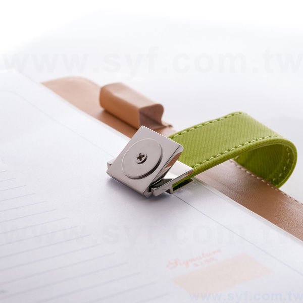 簡約典雅工商日誌-金屬磁扣式活頁萬用手冊-可訂製內頁及客製化加印LOGO