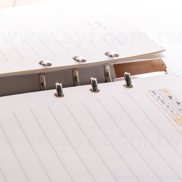 簡約典雅工商日誌-金屬磁扣式活頁萬用手冊-可訂製內頁及客製化加印LOGO