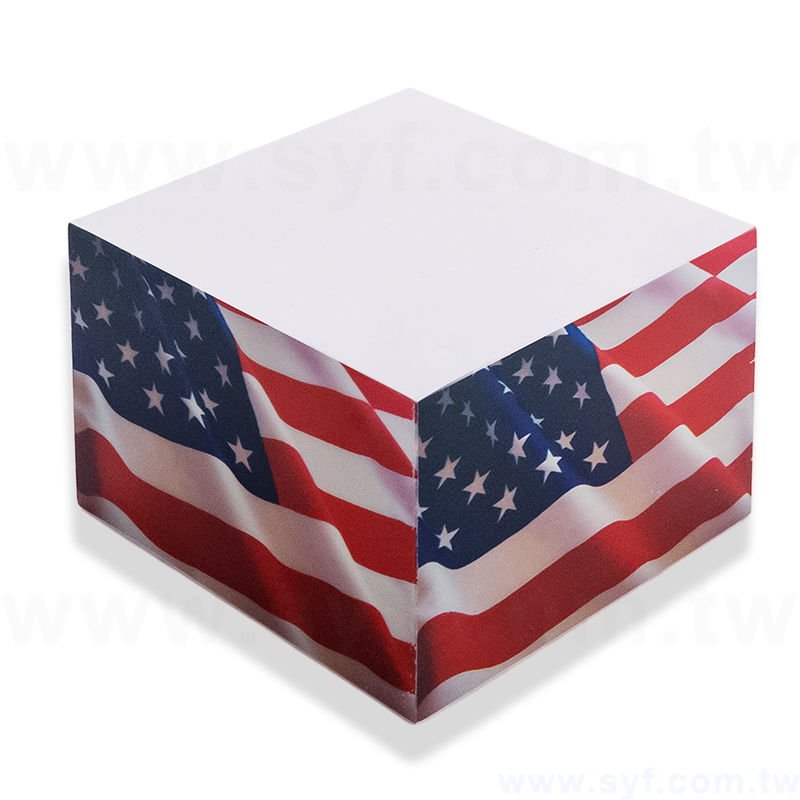 紙磚-方形創意便條紙-四面彩色印刷-禮贈品客製造型便條紙