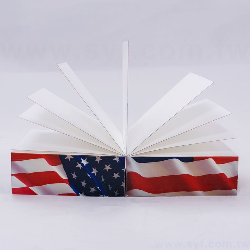 紙磚-方形創意便條紙-四面彩色印刷-禮贈品客製造型便條紙