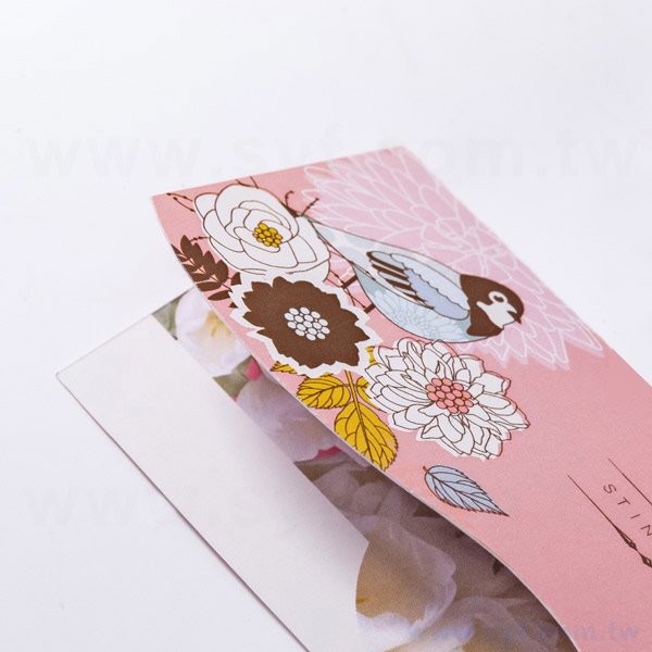 曲線型-橫式雙摺名片印製-雙面彩色印刷-多款材質創意名片製作