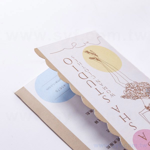 小波浪二直式雙摺名片印製-雙面彩色印刷-客製化名片設計印刷