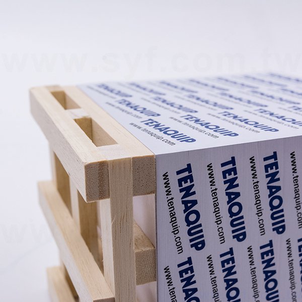 造型紙磚-方形創意便條紙-五面雙色印刷-禮贈品客製便條紙-加棧板