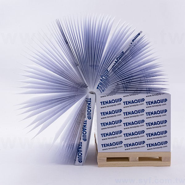 造型紙磚-方形創意便條紙-五面雙色印刷-禮贈品客製便條紙-加棧板