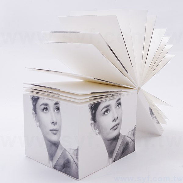 紙磚-方形創意便條紙-四面彩色印刷-禮贈品客製便條紙