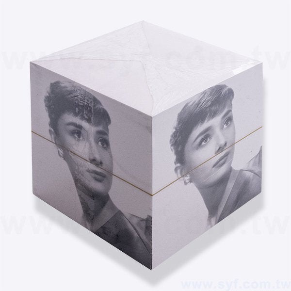 紙磚-方形創意便條紙-四面彩色印刷-禮贈品客製便條紙