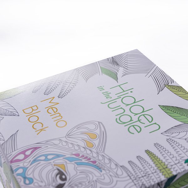 紙磚-方形創意便條紙-四面彩色印刷加封面-禮贈品客製造型便條紙