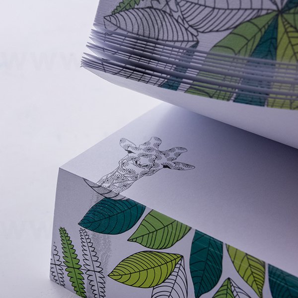 紙磚-方形創意便條紙-四面彩色印刷加封面-禮贈品客製造型便條紙