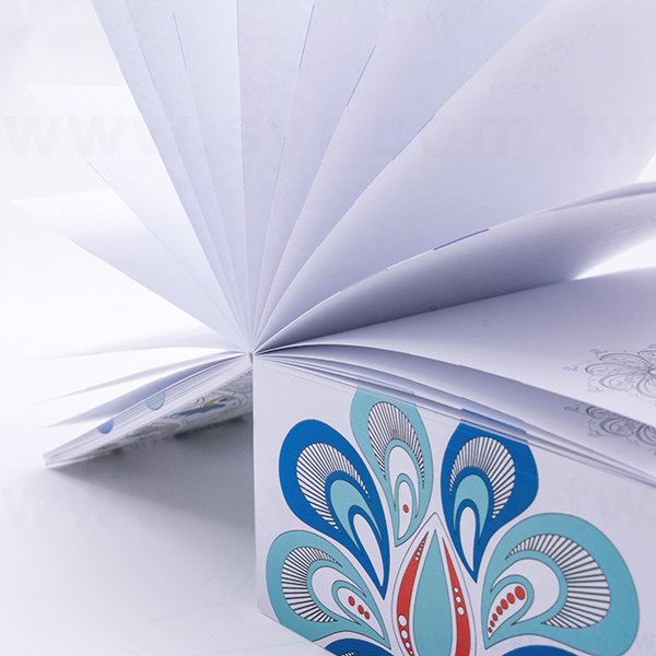 紙磚-方形創意便條紙-四面彩色印刷加封面-禮贈品客製造型便條紙