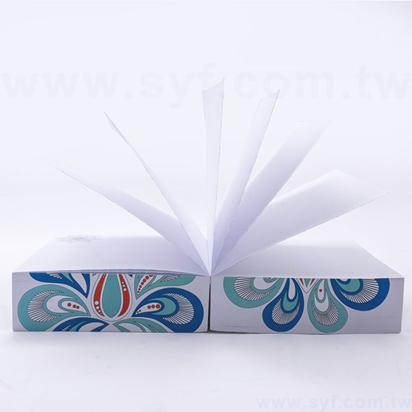 紙磚-方形創意便條紙-四面彩色印刷加封面-禮贈品客製造型便條紙