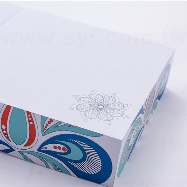 紙磚-方形創意便條紙-四面彩色印刷加封面-禮贈品客製造型便條紙