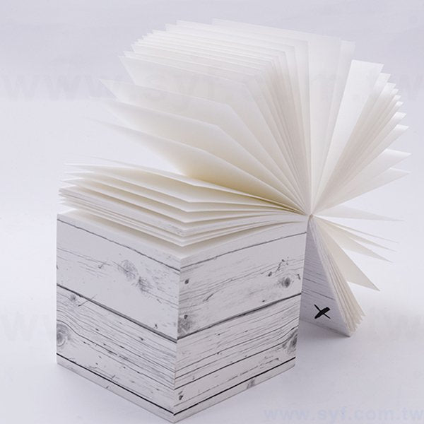 紙磚-方形創意便條紙-四面單色印刷加封面-禮贈品客製造型便條紙