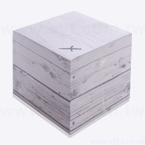 紙磚-方形創意便條紙-四面單色印刷加封面-禮贈品客製造型便條紙