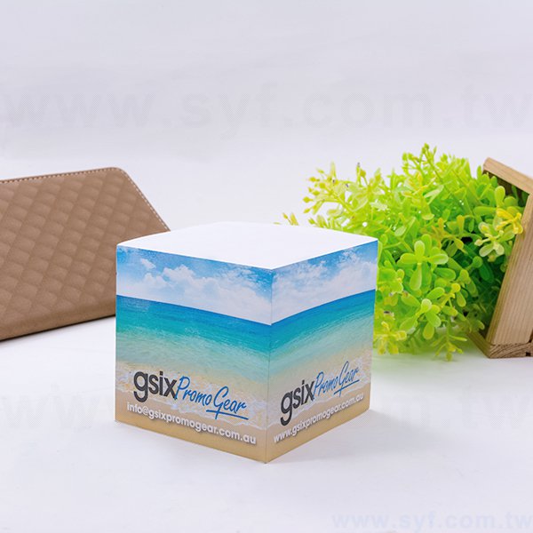 紙磚-方形創意便利貼-四面彩色印刷-禮贈品客製造型便利貼