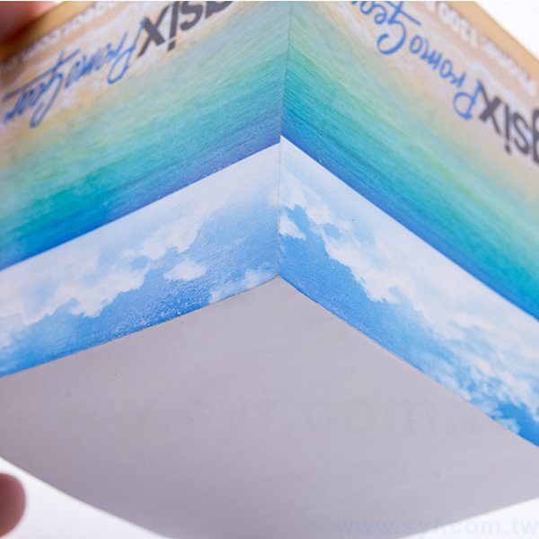 紙磚-方形創意便利貼-四面彩色印刷-禮贈品客製造型便利貼