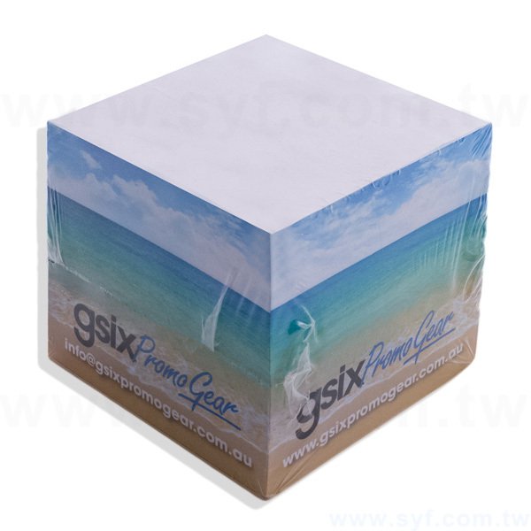 紙磚-方形創意便利貼-四面彩色印刷-禮贈品客製造型便利貼