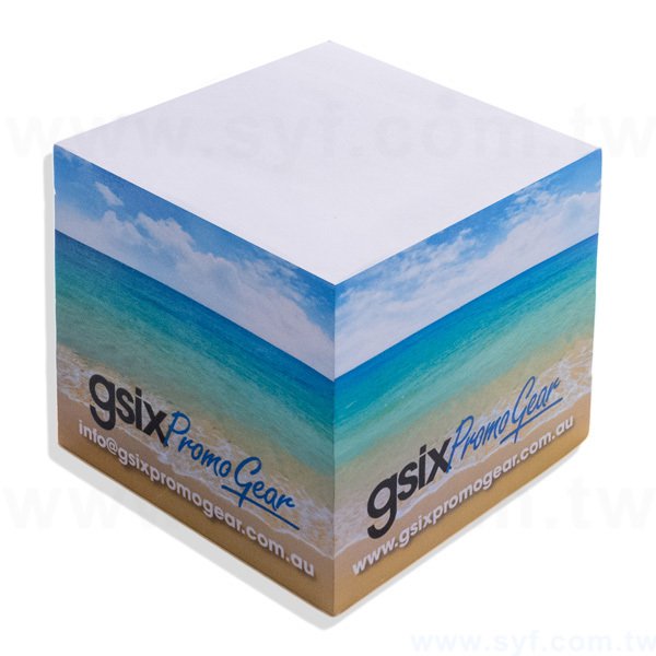 紙磚-方形創意便利貼-四面彩色印刷-禮贈品客製造型便利貼