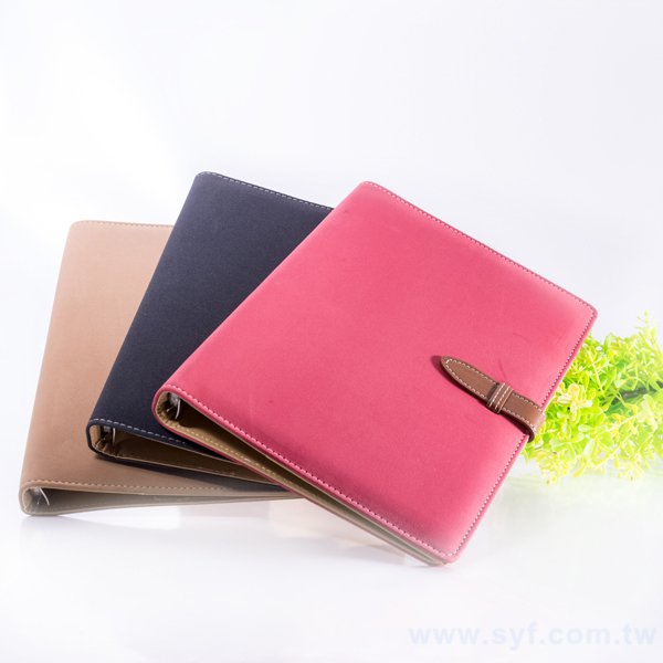 清新簡約工商日誌-插扣式活頁筆記本-可訂製內頁及客製化加印LOGO