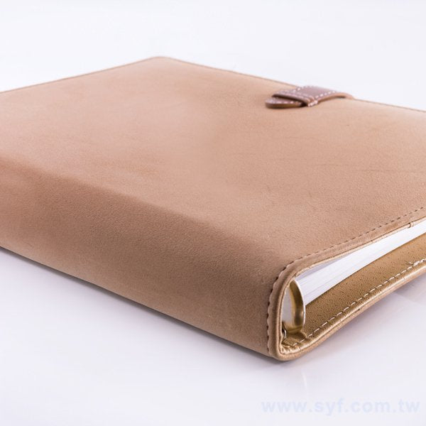 清新簡約工商日誌-插扣式活頁筆記本-可訂製內頁及客製化加印LOGO