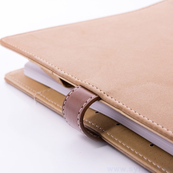 清新簡約工商日誌-插扣式活頁筆記本-可訂製內頁及客製化加印LOGO