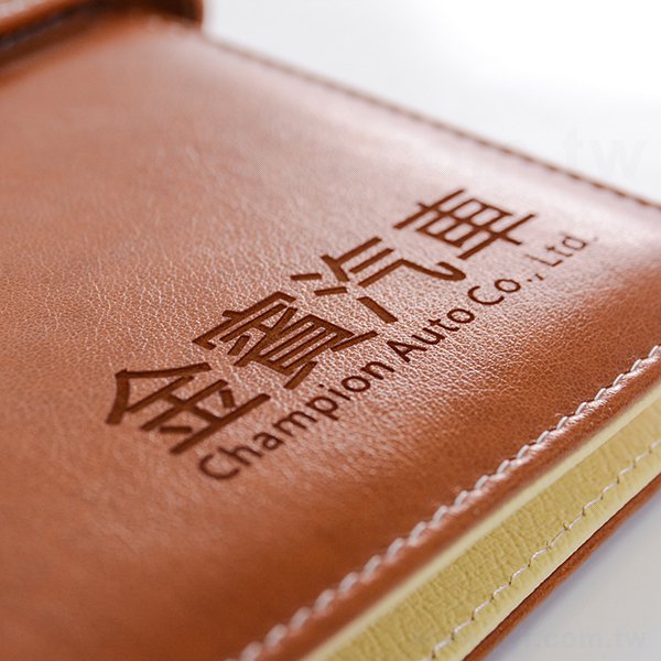 簡約高雅工商日誌-壓扣式活頁筆記本-可訂製內頁及客製化加印LOGO