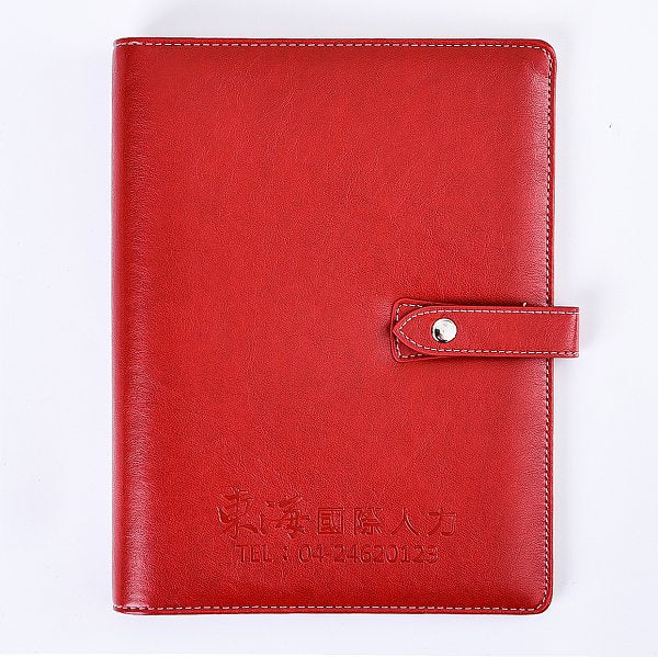 簡約高雅工商日誌-壓扣式活頁筆記本-可訂製內頁及客製化加印LOGO