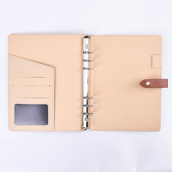 簡約高雅工商日誌-壓扣式活頁筆記本-可訂製內頁及客製化加印LOGO