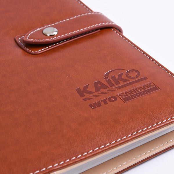 簡約高雅工商日誌-壓扣式活頁筆記本-可訂製內頁及客製化加印LOGO