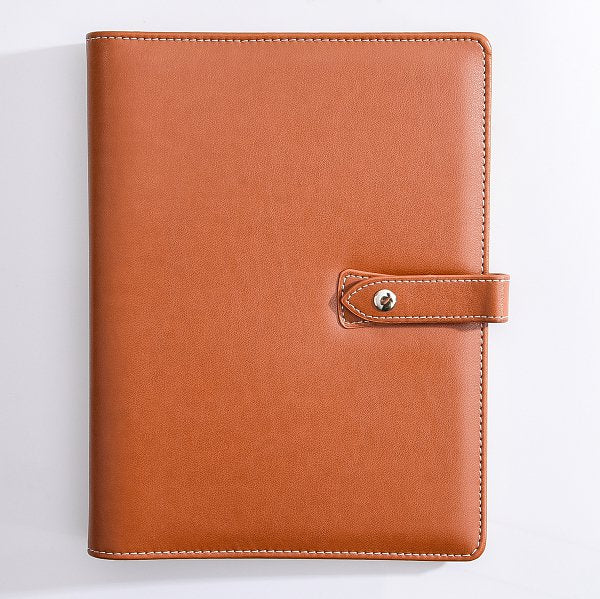 簡約高雅工商日誌-壓扣式活頁筆記本-可訂製內頁及客製化加印LOGO