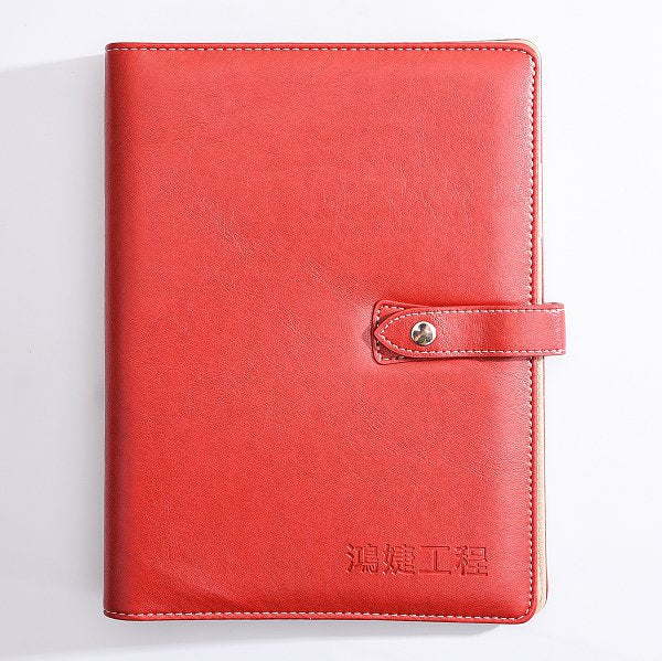 簡約高雅工商日誌-壓扣式活頁筆記本-可訂製內頁及客製化加印LOGO