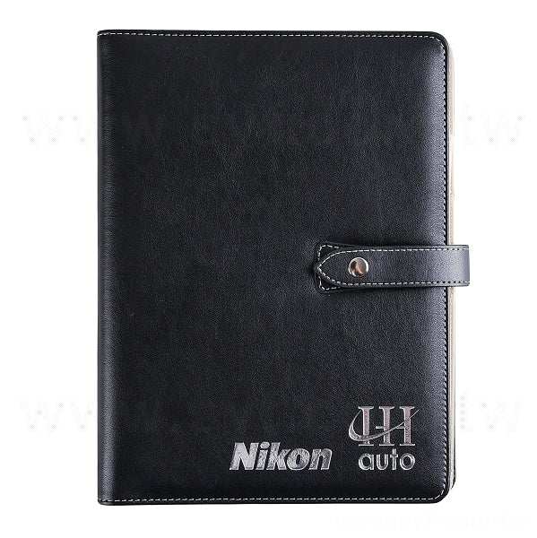 簡約高雅工商日誌-壓扣式活頁筆記本-可訂製內頁及客製化加印LOGO