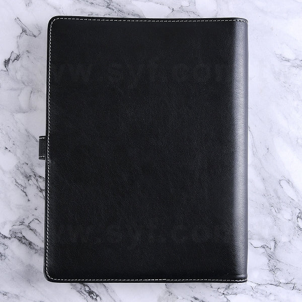 簡約高雅工商日誌-壓扣式活頁筆記本-可訂製內頁及客製化加印LOGO