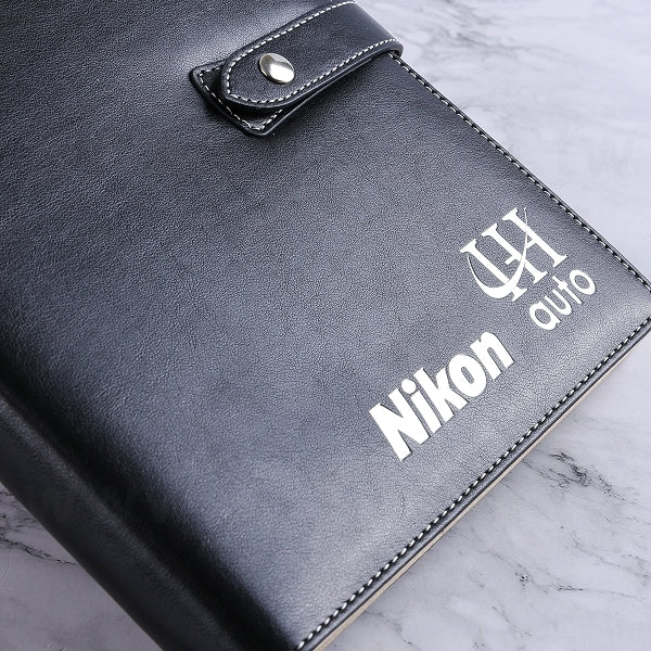 簡約高雅工商日誌-壓扣式活頁筆記本-可訂製內頁及客製化加印LOGO