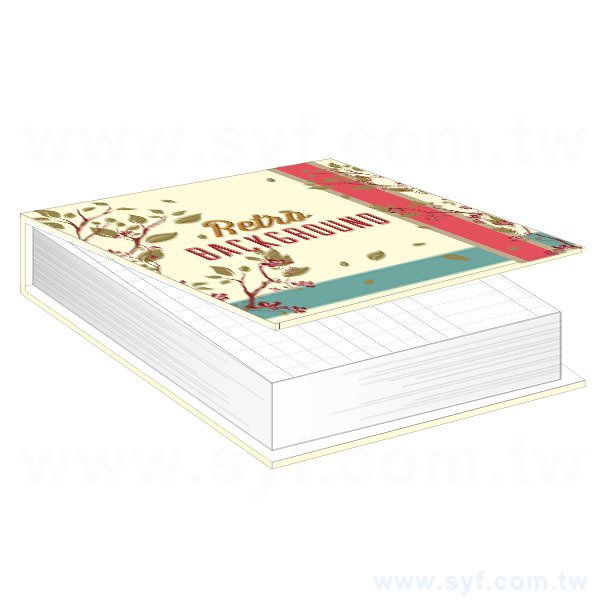 精裝便條紙製作105X105mm-內頁無印刷/彩色印刷-客製便條紙印刷