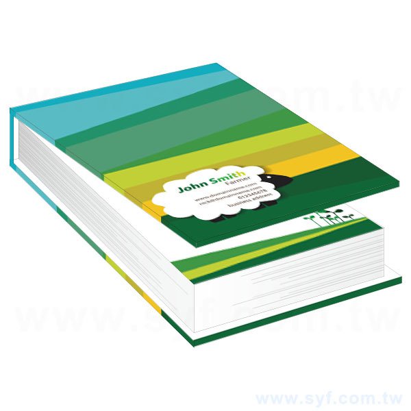 精裝便條紙148X210mm-內頁無印刷/彩色印刷-客製便條紙印刷