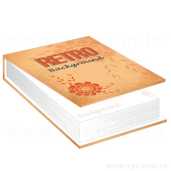 精裝便條紙製作190X260mm-內頁無印刷/彩色印刷-精裝便條紙客製