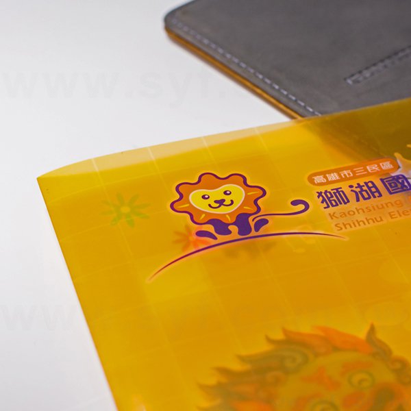 A4單層L夾-局部白墨-PP材質單面彩色印刷L型資料夾