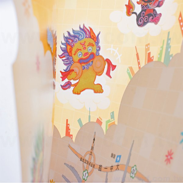 A4單層L夾-局部白墨-PP材質單面彩色印刷L型資料夾