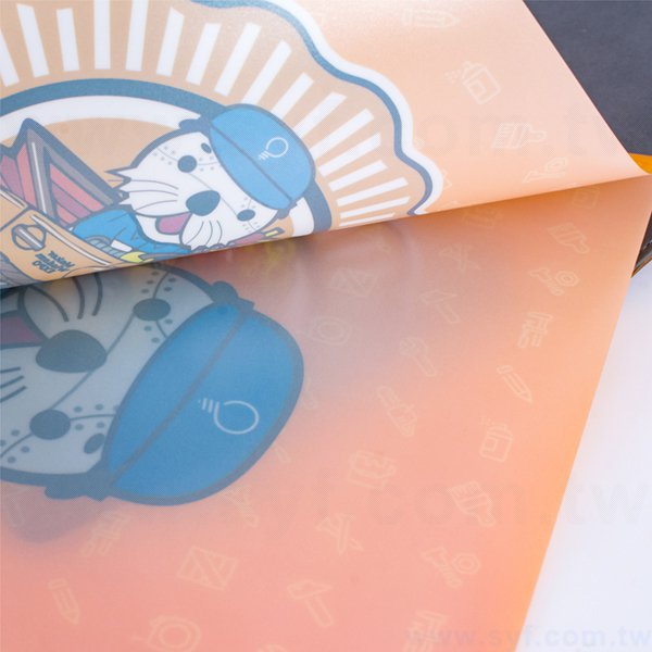 A4單層L夾-全白墨-PP材質高彩度印刷L型資料夾