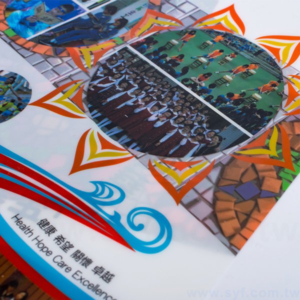 A4單層L夾-白墨-PP材質彩色印刷L型資料夾-內湖國小