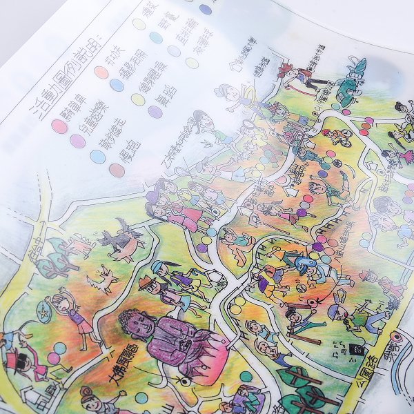 A4單層L夾-白墨-PP材質彩色印刷L型資料夾-內湖國小