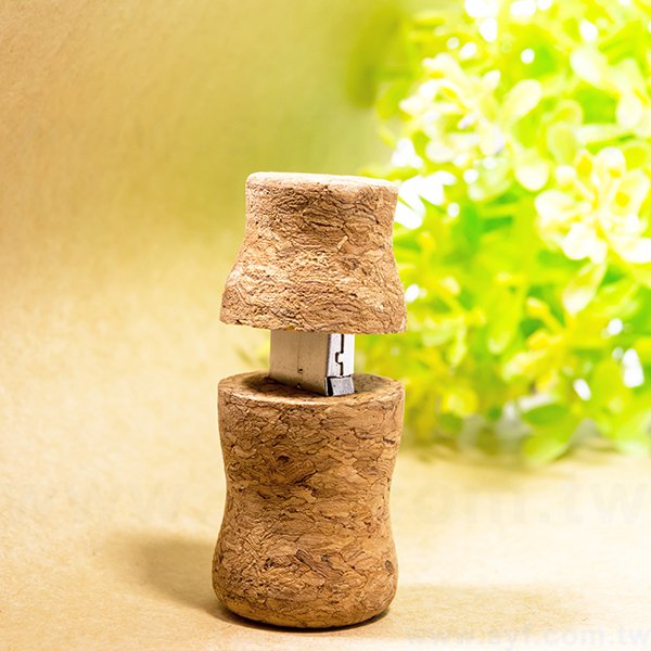 環保隨身碟-曲線木製軟木塞禮贈品USB-造型隨身碟-客製隨身碟容量-採購訂製印刷推薦禮品