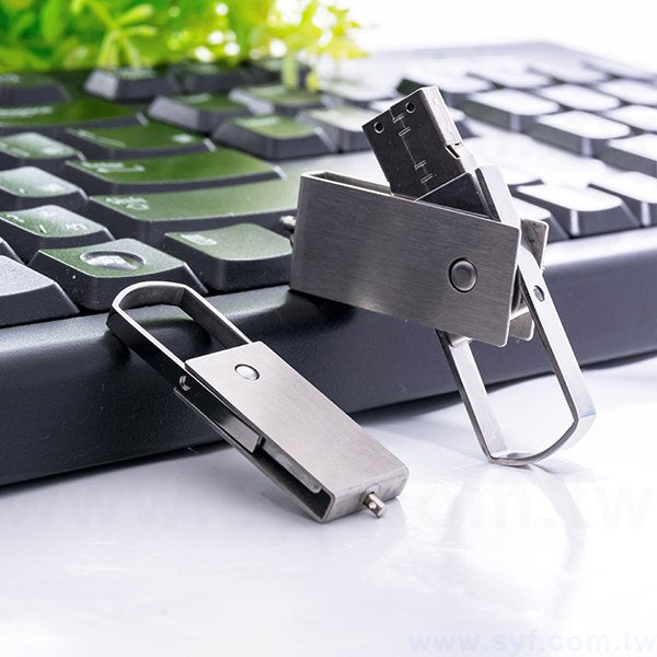 隨身碟-商務禮贈品-大小尺寸旋轉金屬USB隨身碟-客製隨身碟容量-採購訂製印刷推薦禮品