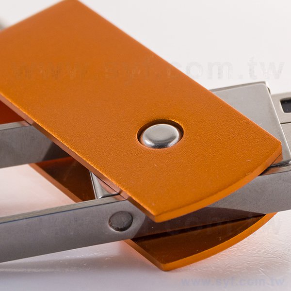 隨身碟-商務禮贈品-藍色交叉旋轉金屬USB隨身碟-客製隨身碟容量-採購推薦股東會贈品